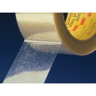 3M Scotch 375 Synthetic Rubber Hot Melt Box Sealing Adhesive Tape, 0.07mm Thick, 50m Length x 48mm Width, Clear