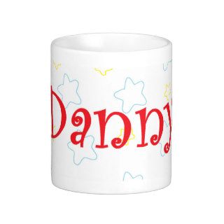 Danny Happy Stars Name Coffee Mugs