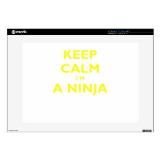 Keep Calm Im a Ninja 15" Laptop Skin