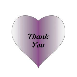 Thank You Love heart sticker