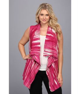 MICHAEL Michael Kors Plus Size Drape Front Vest Womens Vest (Pink)
