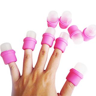 10pcs Rubber UV Nail Remover UV Kit