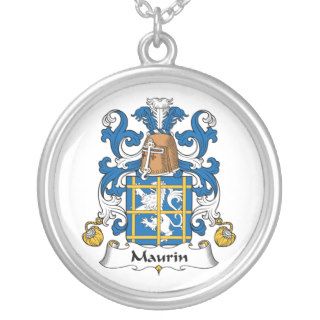 Maurin Family Crest Custom Necklace