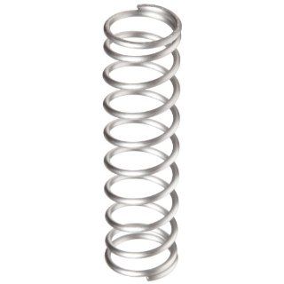 Compression Spring, 302 Stainless Steel, Inch, 0.6" OD, 0.055" Wire Size, 1.424" Compressed Length, 3" Free Length, 10 lbs Load Capacity, 6.33 lbs/in Spring Rate (Pack of 10)