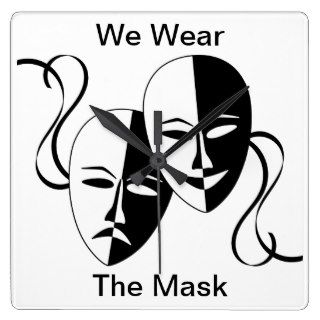 "We Wear the Mask" Poem Wall Clock