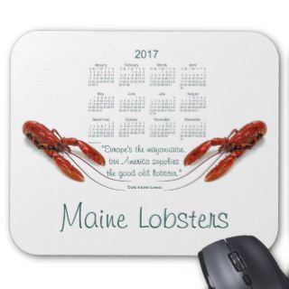 Seafood 2017 Calendar Mouse Pad
