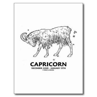 Capricorn (December 22nd   January 19th) Post Card