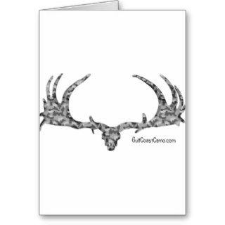 Moose Skull In Urban Camo Cards