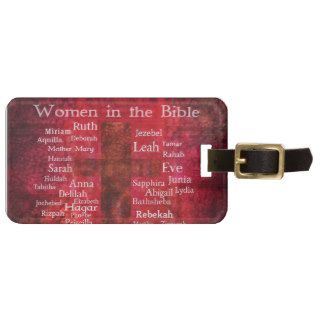 Important Women in the Bible list Bag Tag