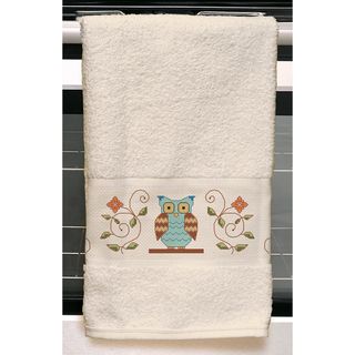 Owl Kitchen Towel Stamped Embroidery Kit 24"X16" Janlynn Embroidery & Crewel Kits
