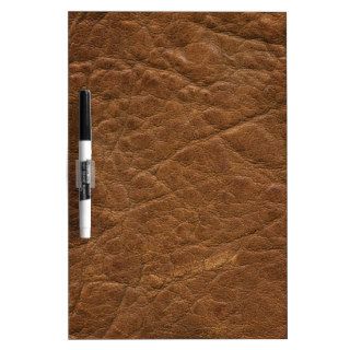 Brown Tanned Leather Texture Background Dry Erase Board