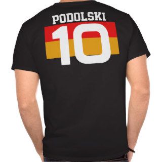 World Cup Germany #10 Podolski T Shirt  Both Sides