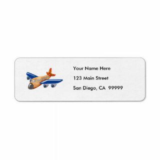 Amazing Airplane Return Address Label