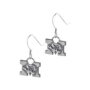 Missouri Tigers Silver Dangle Earrings