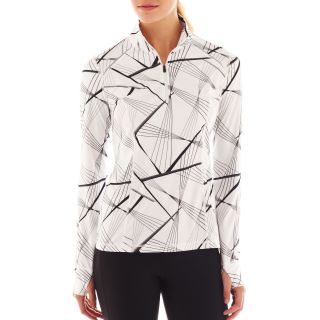 Xersion Half Zip Pullover, White, Womens