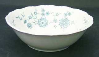 Christina Bavarian Blue Coupe Cereal Bowl, Fine China Dinnerware   Blue Flowers,