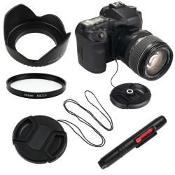 UV Filter/ Lens Hood/ Cap/ Cap Keeper/ Lens Cleaning Pen for Canon T3i Eforcity Lenses & Flashes