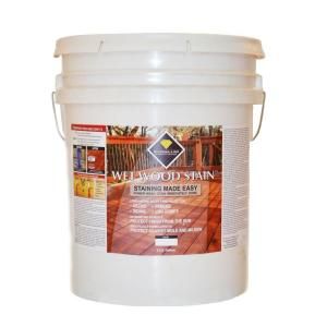 Wet Wood Stain 5 gal. Clear Semi Transparent Exterior Stain 505 01