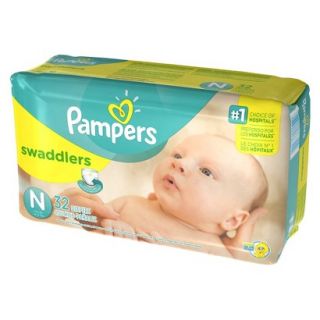 Pampers Swaddlers Diapers Jumbo Pack Size Newborn (32 Count)