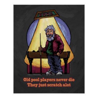 Old Pool players Posters