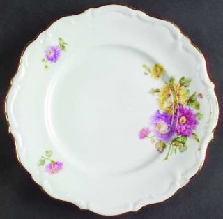 Winterling   Bavaria Wig38 Salad Plate, Fine China Dinnerware   Pink/Purple/Yell