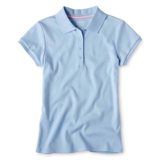 Izod Short Sleeve Polo Shirt   Girls 4 18 and Girls Plus, Blue, Girls