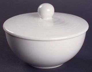Royal Doulton Maze White (Porcelain) Sugar Bowl & Lid, Fine China Dinnerware   P