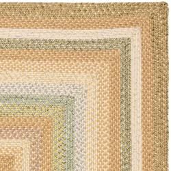 Hand woven Country Living Reversible Tan Braided Rug (4' x 6') Safavieh 3x5   4x6 Rugs