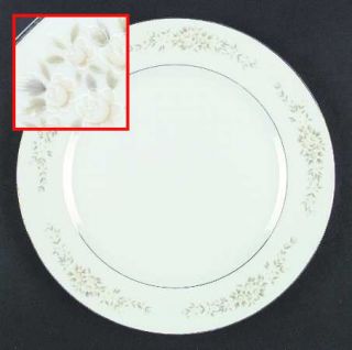Fine China of Japan Lady Carolyn Dinner Plate, Fine China Dinnerware   Yellow/Wh