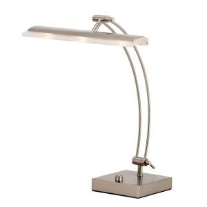Adesso Esquire 19 in. H Satin Steel LED Desk Lamp 5090 22