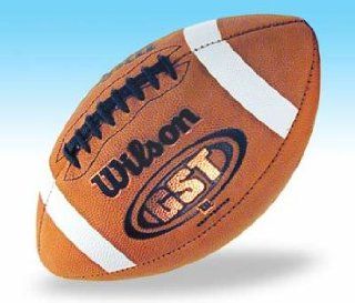 Wilson 1003 GST Football NFHS/NCAA Leather Football  Gts Football  Sports & Outdoors
