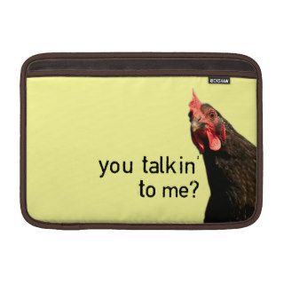 Funny Attitude Chicken Sleeves For MacBook Air
