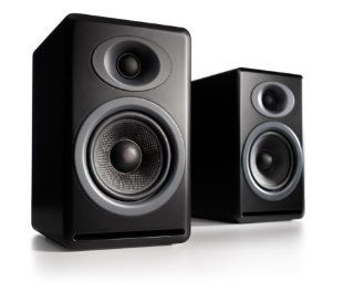 Audioengine P4 Premium Passive Bookshelf Speaker Pair (Black) Electronics