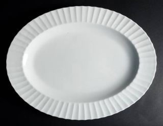 Royal Worcester Warmstry White 17 Oval Serving Platter, Fine China Dinnerware  