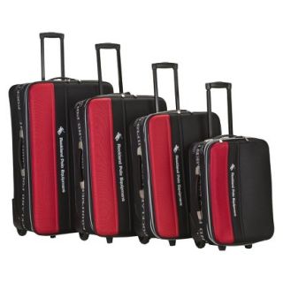 Rockland Polo Equipment 4 pc. Luggage Set   Red