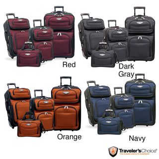 Travel Select by Traveler's Choice Amsterdam 4 piece Luggage Set Travel Select Four piece Sets
