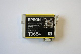Genuine Epson Inkjet Ink Cartridge T0684 Yellow for Workforce 30, 40, 310, 500, 600, Stylus C120, CX5000, CS6000, CS7000F, CX7400, CX7450, CX8400, CX9400, Epson NX215, NXX415, NX510, NX515 Electronics