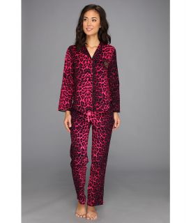 Betsey Johnson Flannel PJ 739664 Womens Pajama Sets (Red)