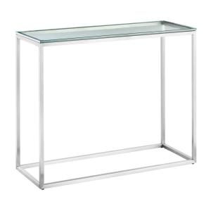 ZUO Sprocket Clear Glass Console Table 102138