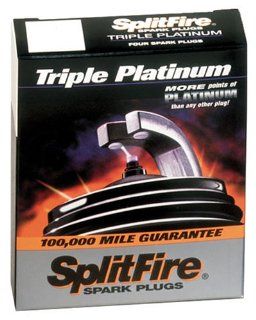 SplitFire TP392D Triple Platinum Copper Core Resistor Spark Plug , Pack of 1 Automotive