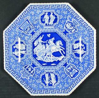 Spode Sutherland Blue Octagonal Luncheon Plate, Fine China Dinnerware   Blue Roo