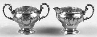 Gorham Chantilly Countess (Sterling Hollowware) Mini Sterling Creamer and Open S