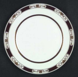 Fitz & Floyd Fleur Orientale Cinnabar (Red) Dinner Plate, Fine China Dinnerware