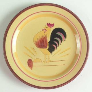 Stangl Rooster Dinner Plate, Fine China Dinnerware   Rooster Center, Brown &  Ma