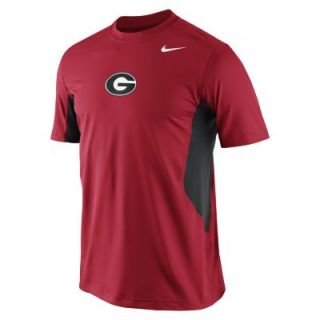 Nike Pro Combat Hypercool Logo (Georgia) Mens Shirt   Red