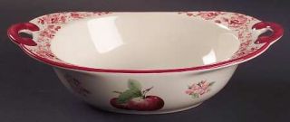 Pfaltzgraff Delicious  9 Nesting Handled Oval  Serving Bowl, Fine China Dinnerw