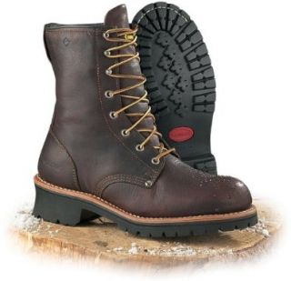Men's Carolina Steel Toe Logger Boots Brown, BROWN, 7M Industrial And Construction Shoes Shoes