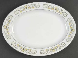 Sterling China (Japan) Florentine 14 Oval Serving Platter, Fine China Dinnerwar