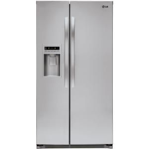LG Electronics 26.5 cu. ft. Side by Side Refrigerator in Stainless Steel LSC27925ST