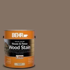 BEHR 1 gal. #SC 159 Boot Hill Grey Solid Color House and Fence Wood Stain 03001